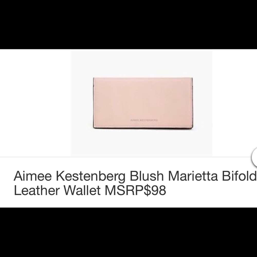 Aimee Kestenberg Marietta Flat Pink Wallet/clutch